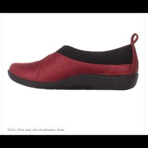 Clark Cloudsteppers Sillian Jetay Flat Cherry Red